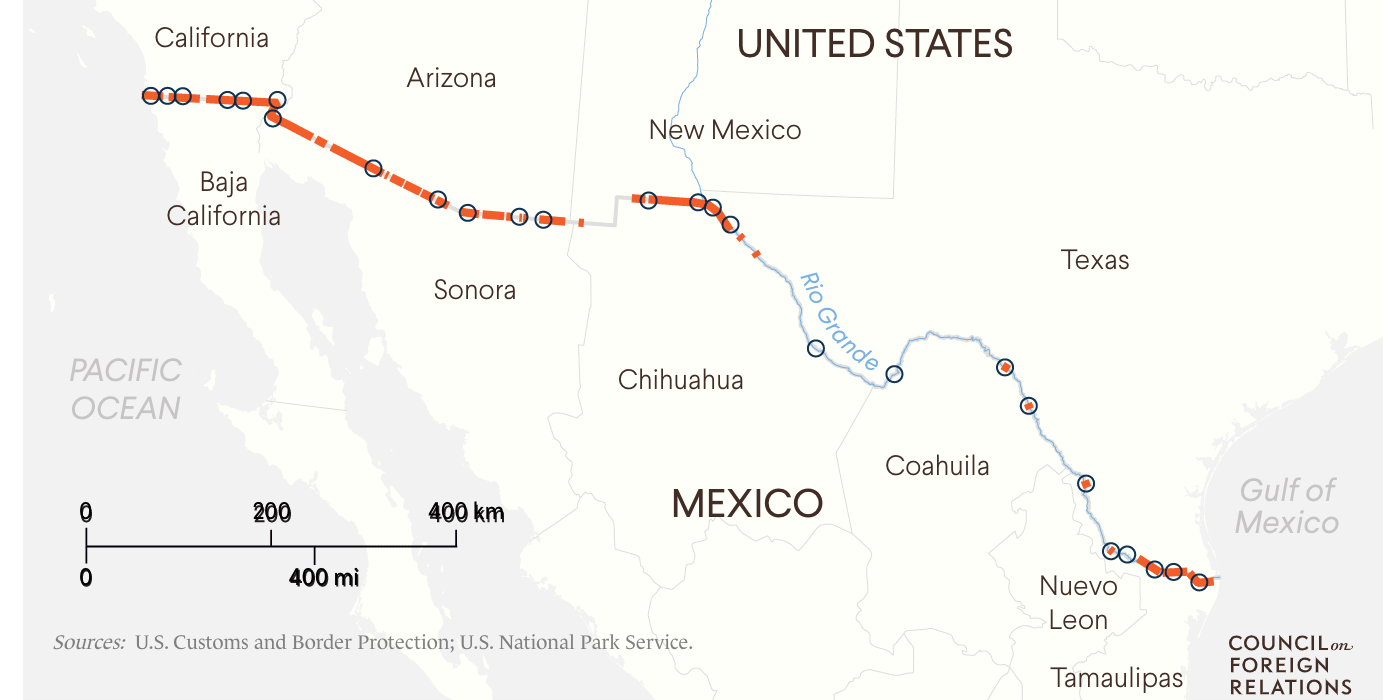 Coverage of U.S. Border